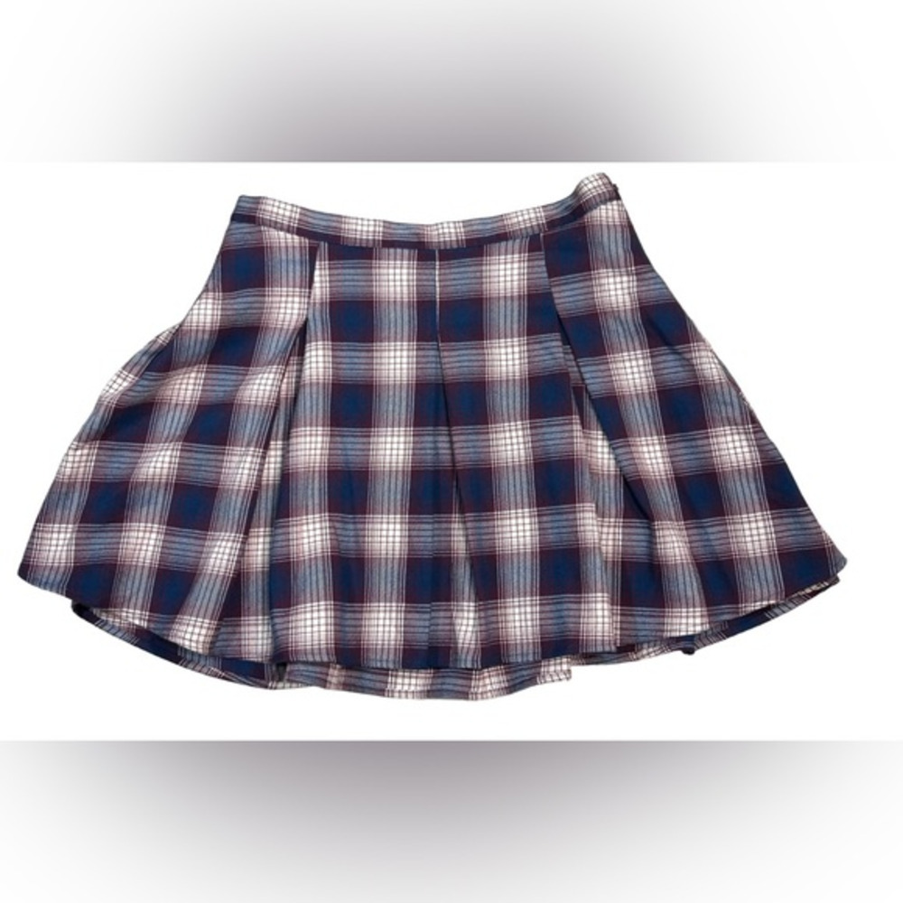 SO Mini Skirt‎ Size 7 Pleated Plaid Retro Style Goth Rave Punk Retro Throwback